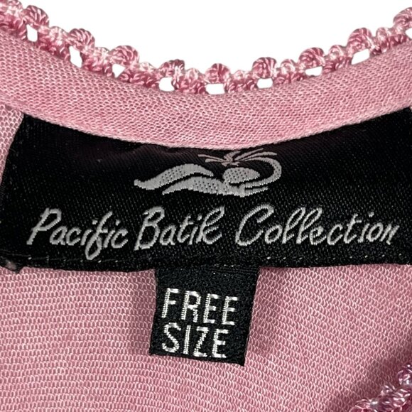 Pacific Batik Womens Fairycore Coverup Dress OS Purple Butterfly Vacation Resort - Picture 7 of 13